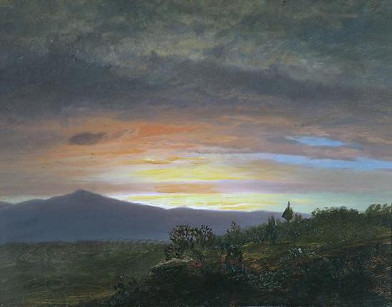 Frederic Edwin Church Twilight, Mount Ktaadn China oil painting art